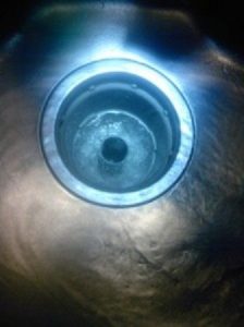 流し排水溝のつまりが直った状態