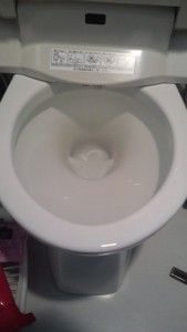 トイレつまり（修理前）