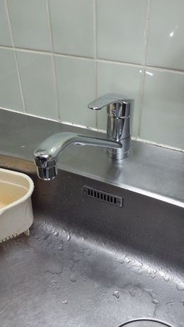 交換後の台所蛇口